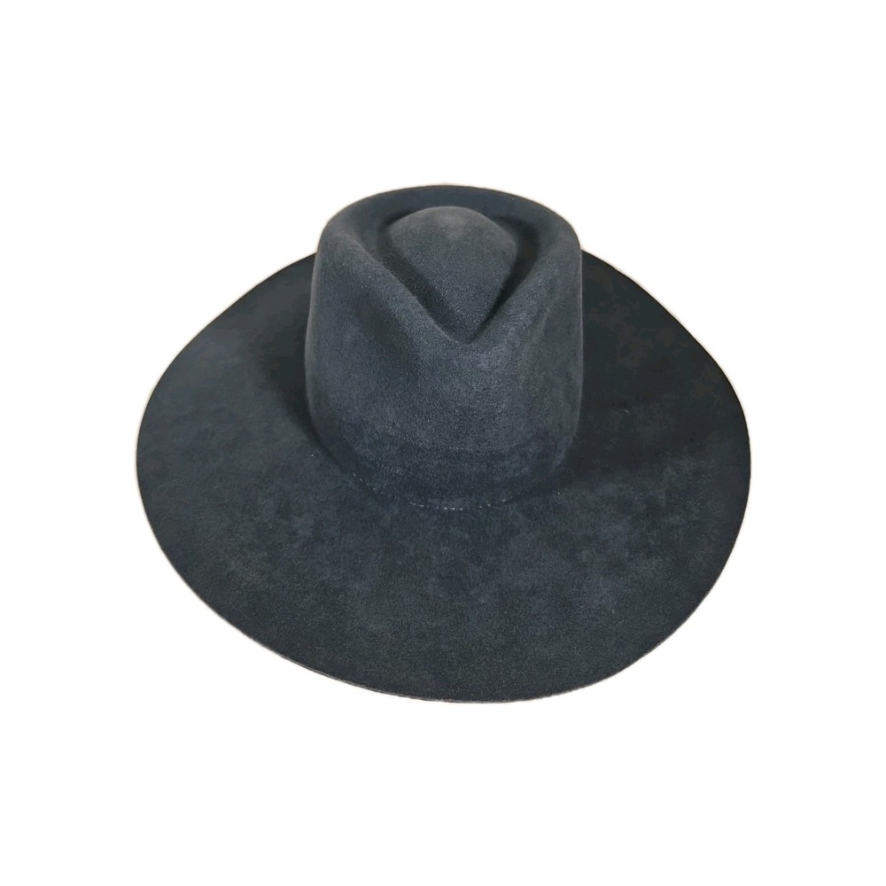 Rare Find Ecuadorian Cowboy Hat Navy  100% Wool Hand Made  Size 56  Bartolome